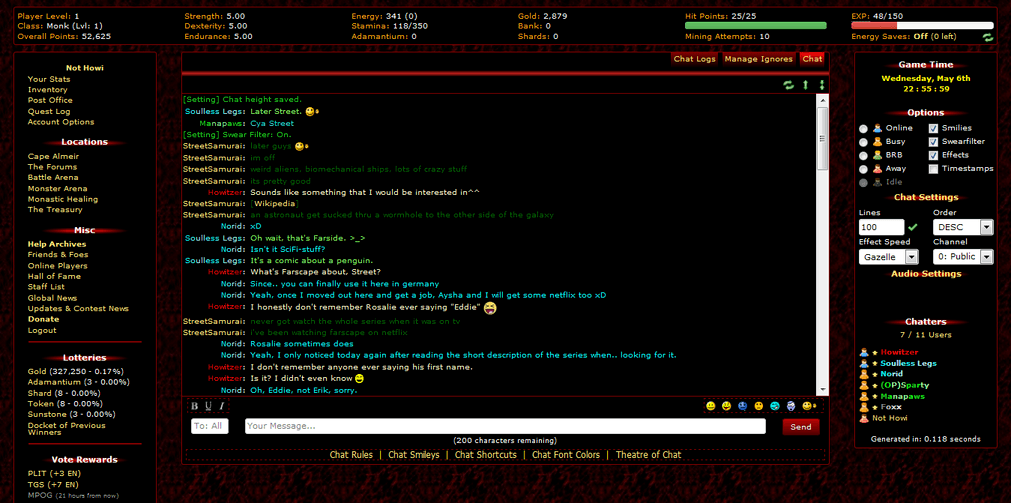 text based mmo example